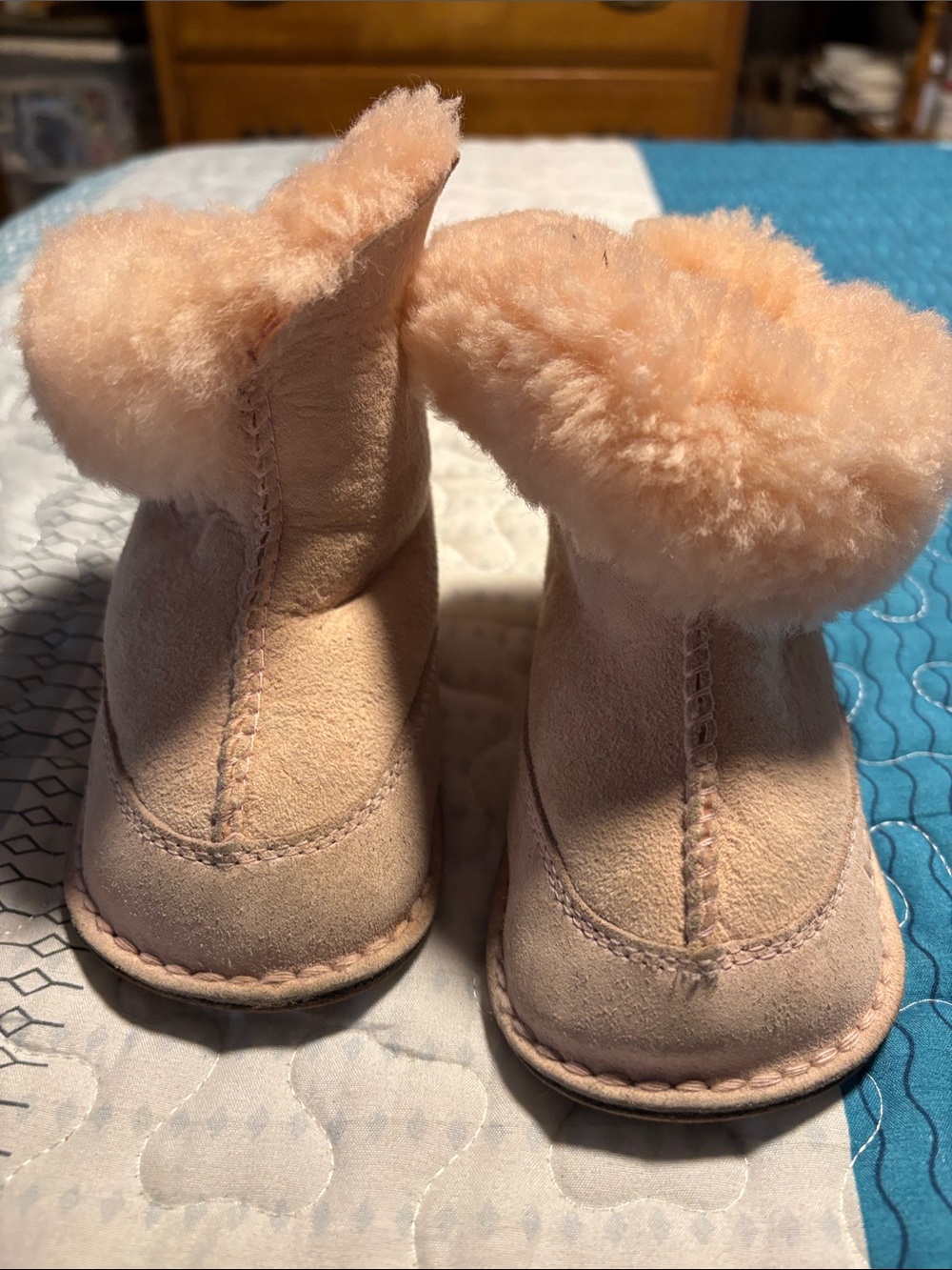 UGG Kids Blush Faux-Suede Shearling Boots